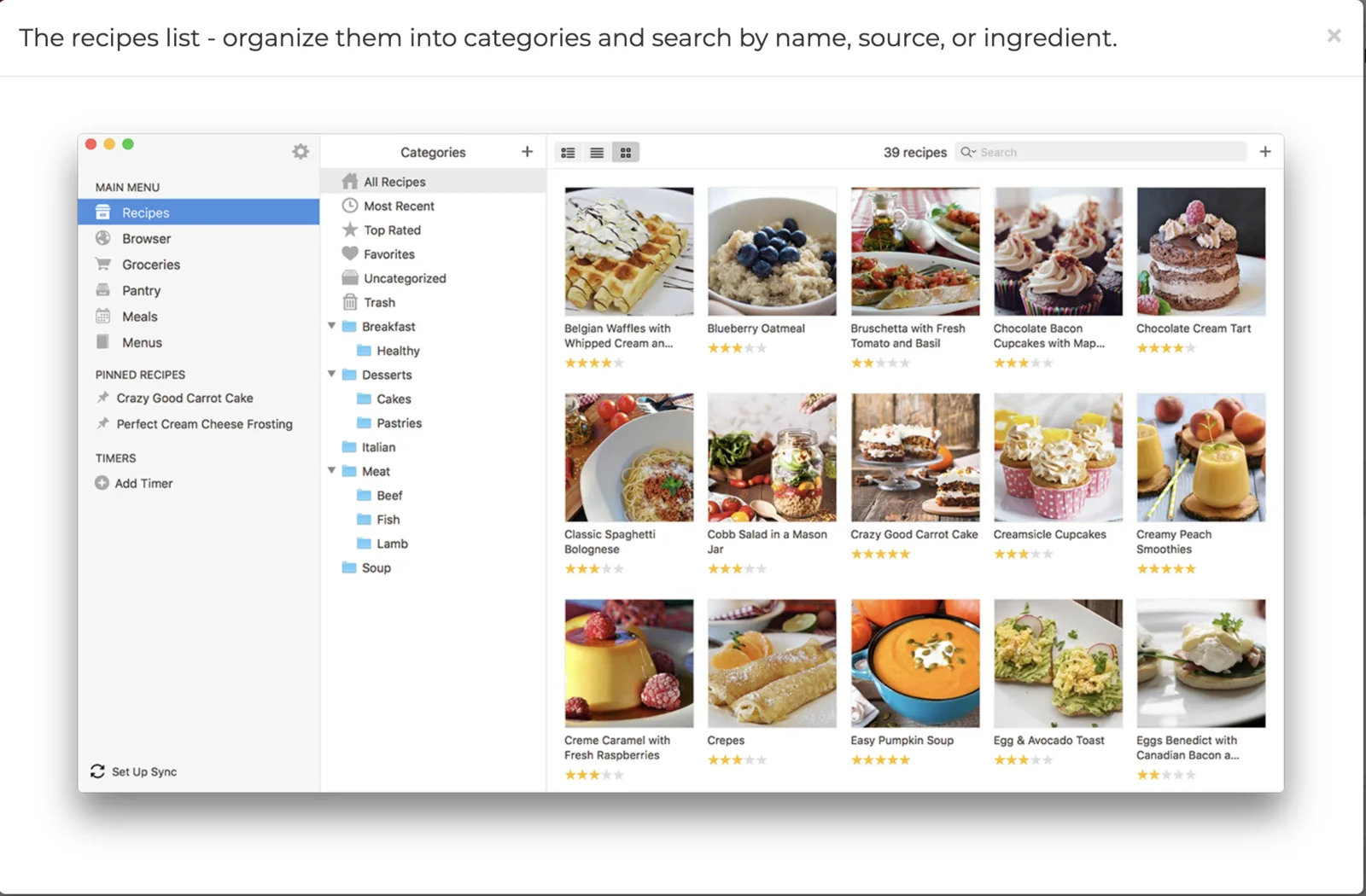 Paprika Recipe Manager — recipe library and web clipper interface