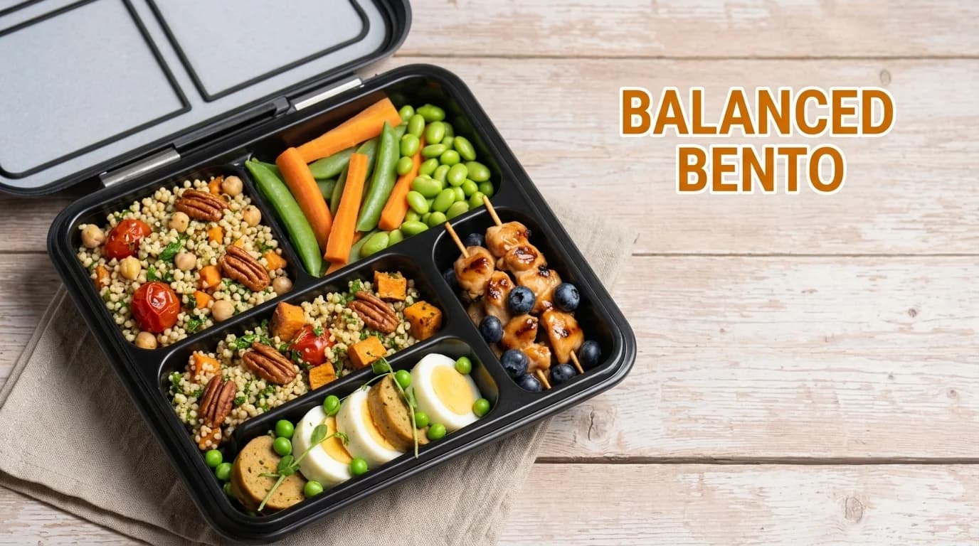 Bento Box with Mixed Components